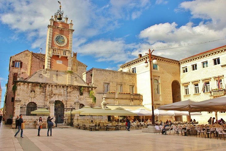 People Square In Zadar Croatia