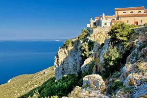 Lubenice town cliffs