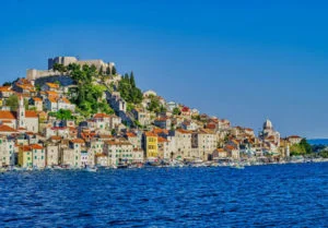 City of Šibenik from seaside