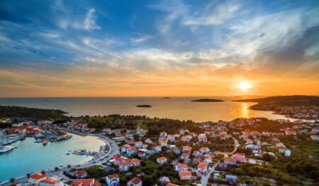 Rogoznica Croatia - Sunset on Dalmatian coast